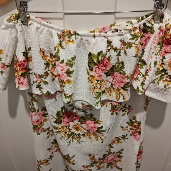 LOVE J FLORAL PRINT DRESS OFF THE SHOULDER (SIZE 3X) WITH TAGS BRAND NEW - Picture 4 of 9